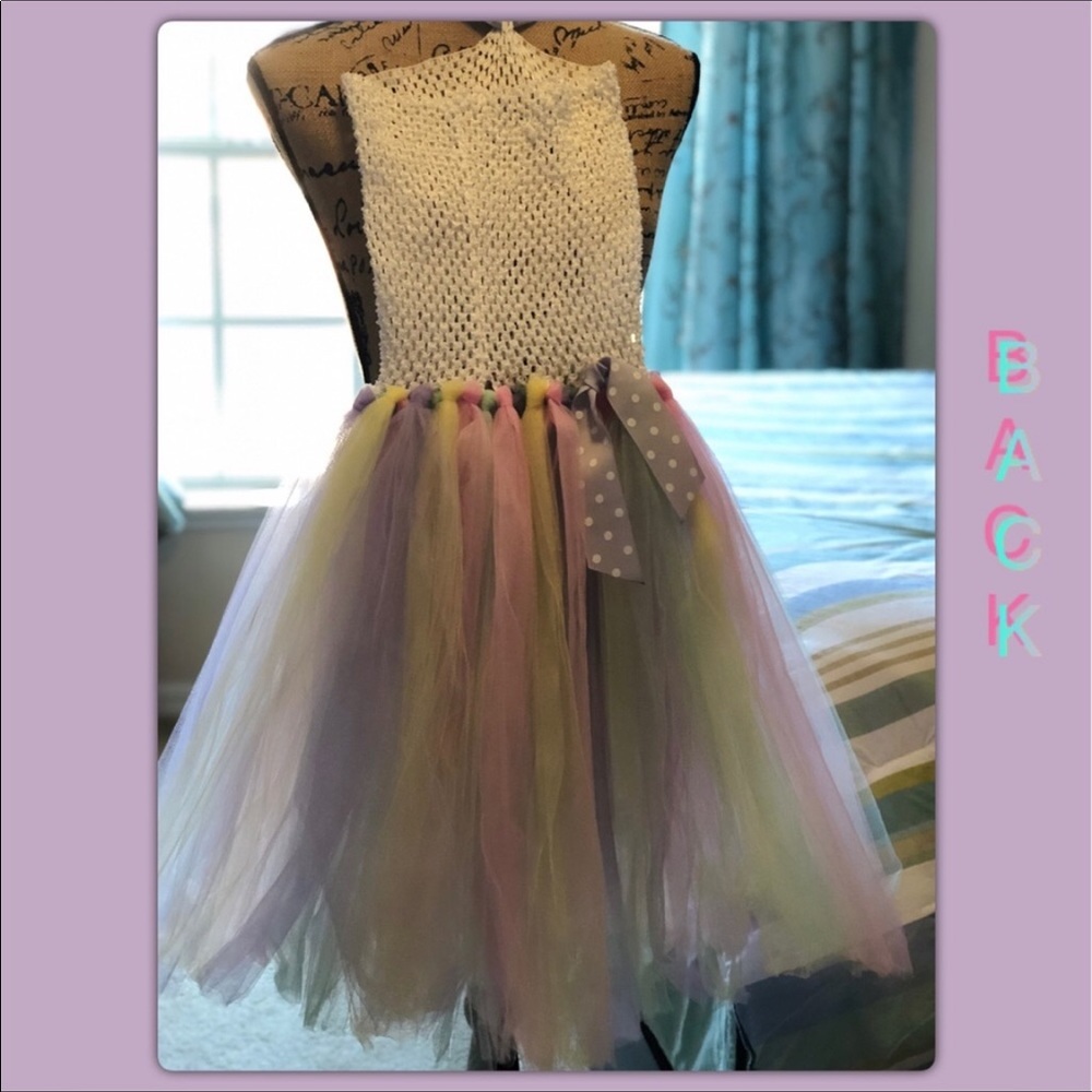 ๐ Girlโs Tulle Party Dress - Picture 5 of 9
